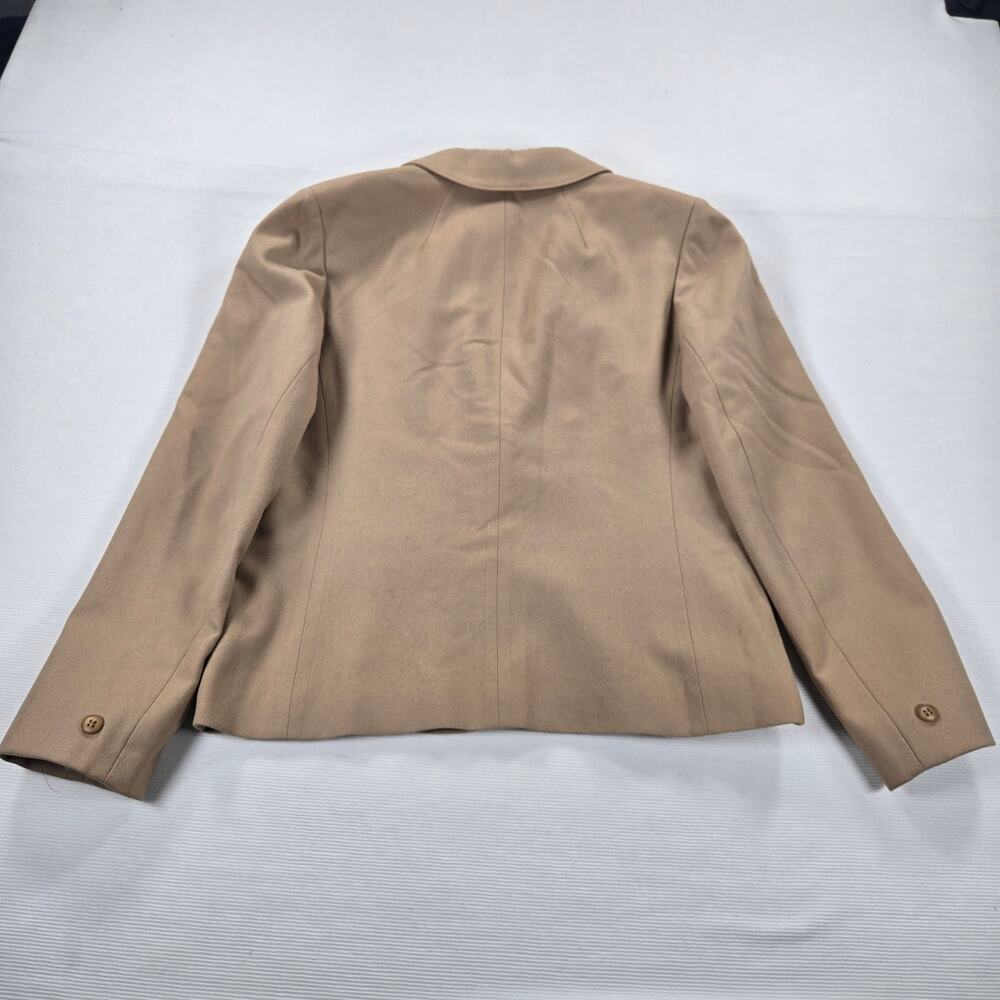 Vintage Pendleton 100% Virgin‎ Wool Tan Suit Jacket Blazer Women's Size 14 - Picture 5 of 5